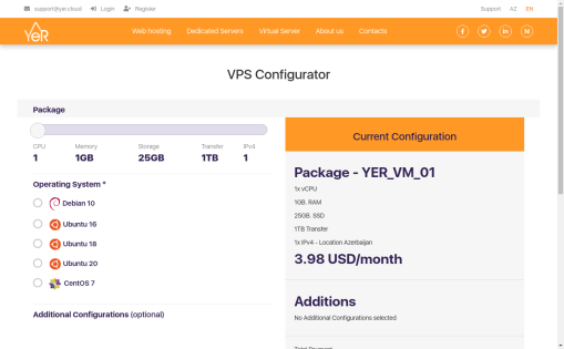 Web Hosting in Azerbajan